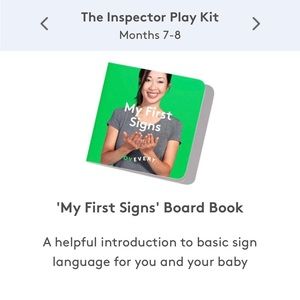 Lovevery the inspector my first signs board book